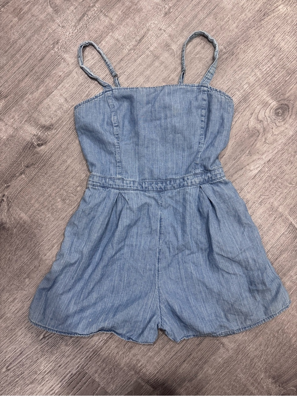 Blue Denim Romper
